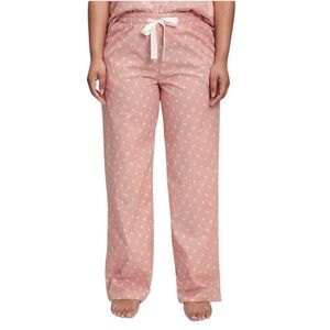 LOVE By GAP Poplin Pajama Bottom Pant Pink Willow Size S #1853